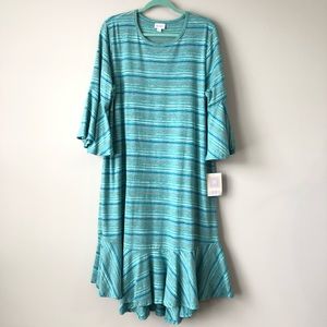 Lularoe Women’s Striped Maurine Dress Size XXL